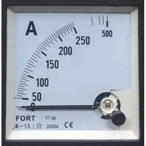 FT-96A 0-250A - Đồng hồ Ampermeter 0-250A/500A