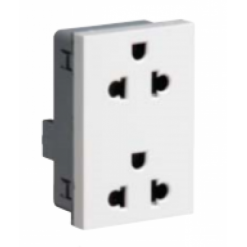 WGSMT16EA - Ổ cắm đôi 3 chấu 16A dạng Modun