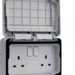 WXPSS82 Ổ cắm đôi có công tắc ngoài trời