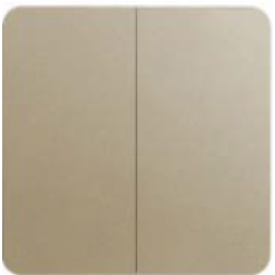 WGDL121EG - ELEGANT GOLD - CÔNG TẮC ĐÔI 1 CHIỀU 16A