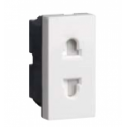 WGSM216EA - Ổ cắm đơn 2 chấu 16A (22,5mm - 45mm ) dạng mô-đun